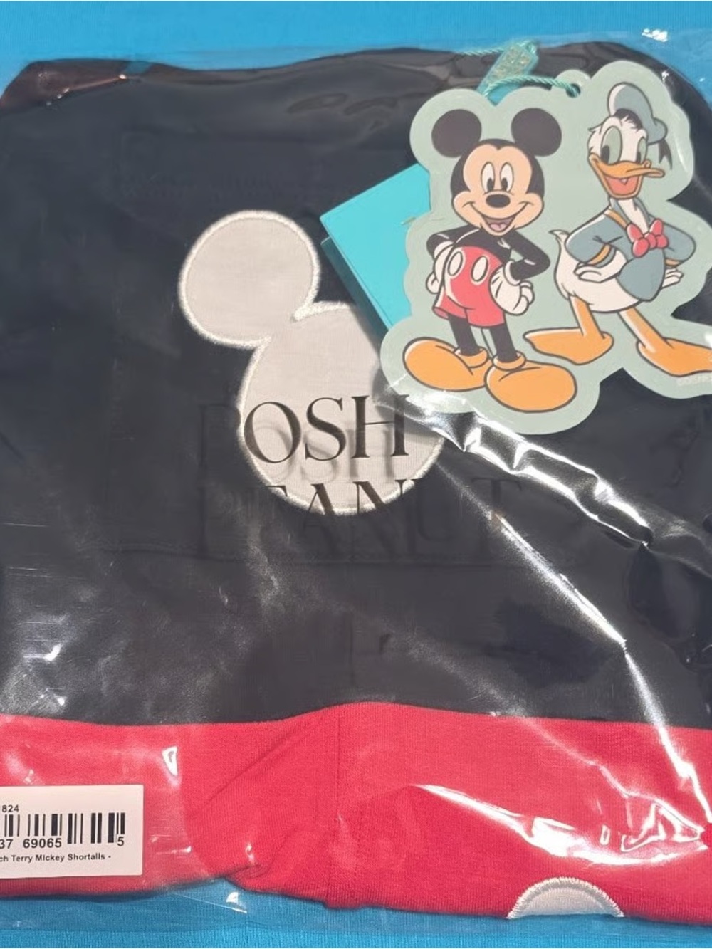 Posh Peanut Disney Mickey Mouse Shortalls 18-24 mo.